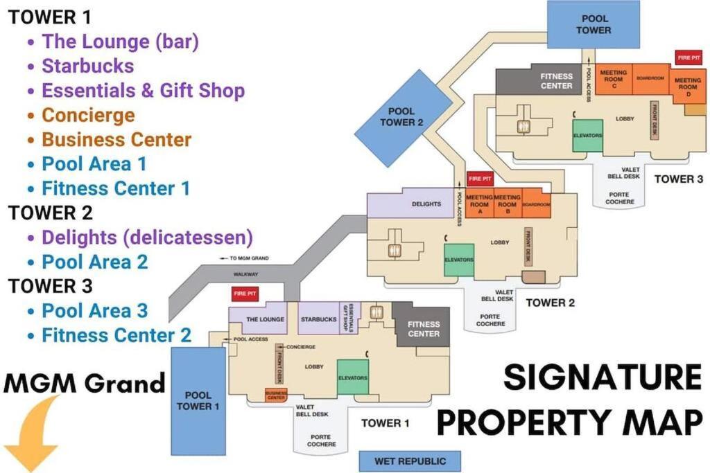 לאס וגאס 32Nd Flr Penthouse @Mgm Signature 1Bed, No Fee מראה חיצוני תמונה