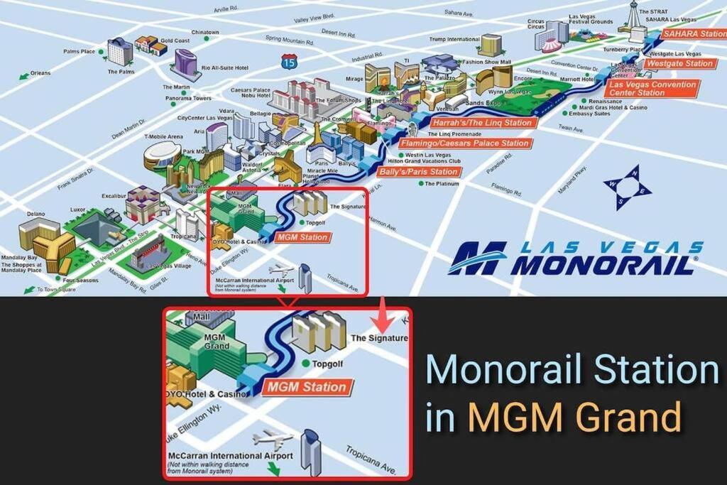 לאס וגאס 32Nd Flr Penthouse @Mgm Signature 1Bed, No Fee מראה חיצוני תמונה